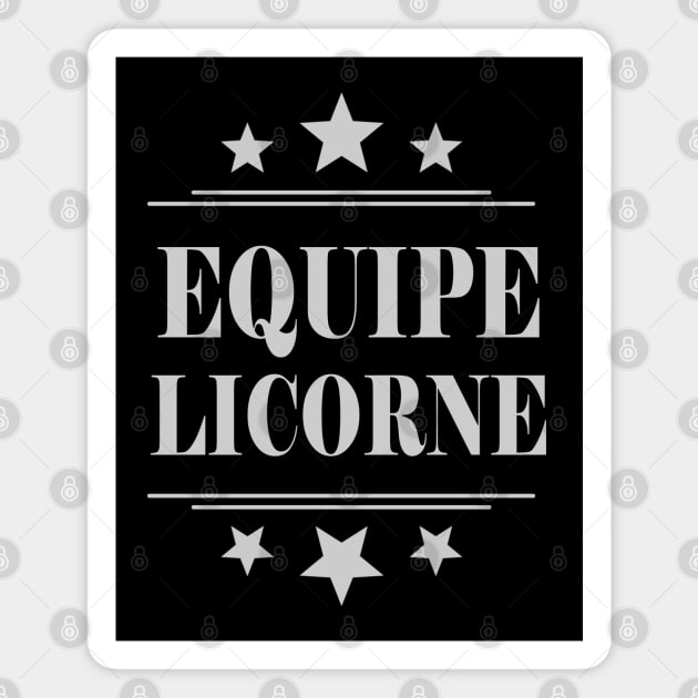 Equipe Licorne Magnet by Miozoto_Design